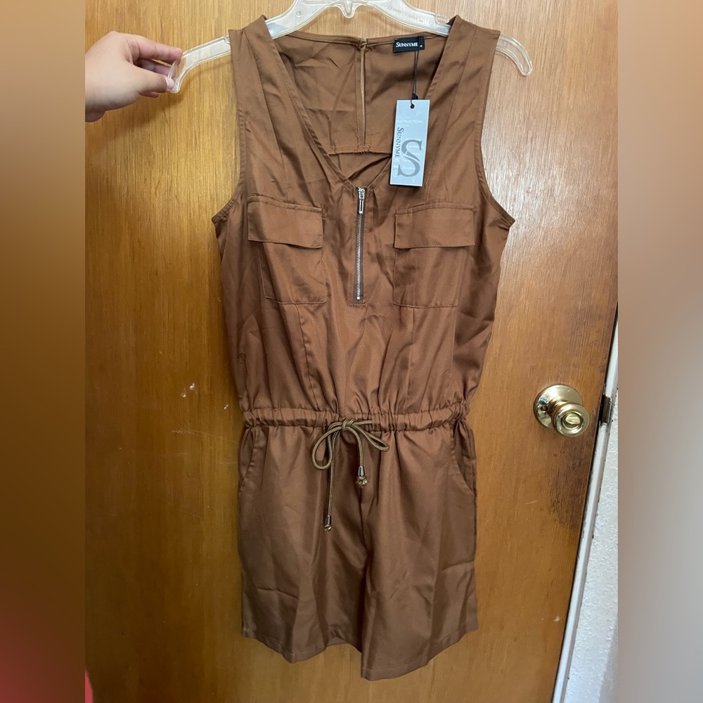 Brown Romper SZ: Medium